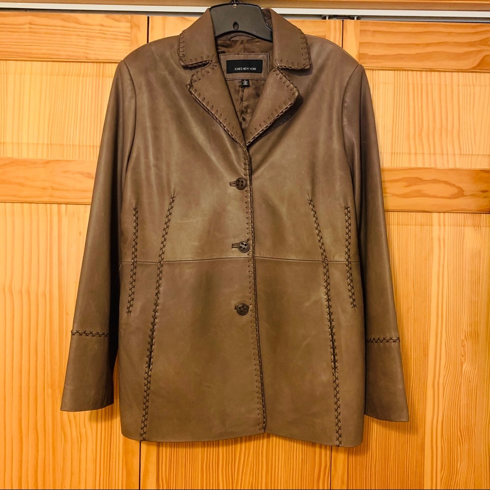 Jones New York Leather Jacket